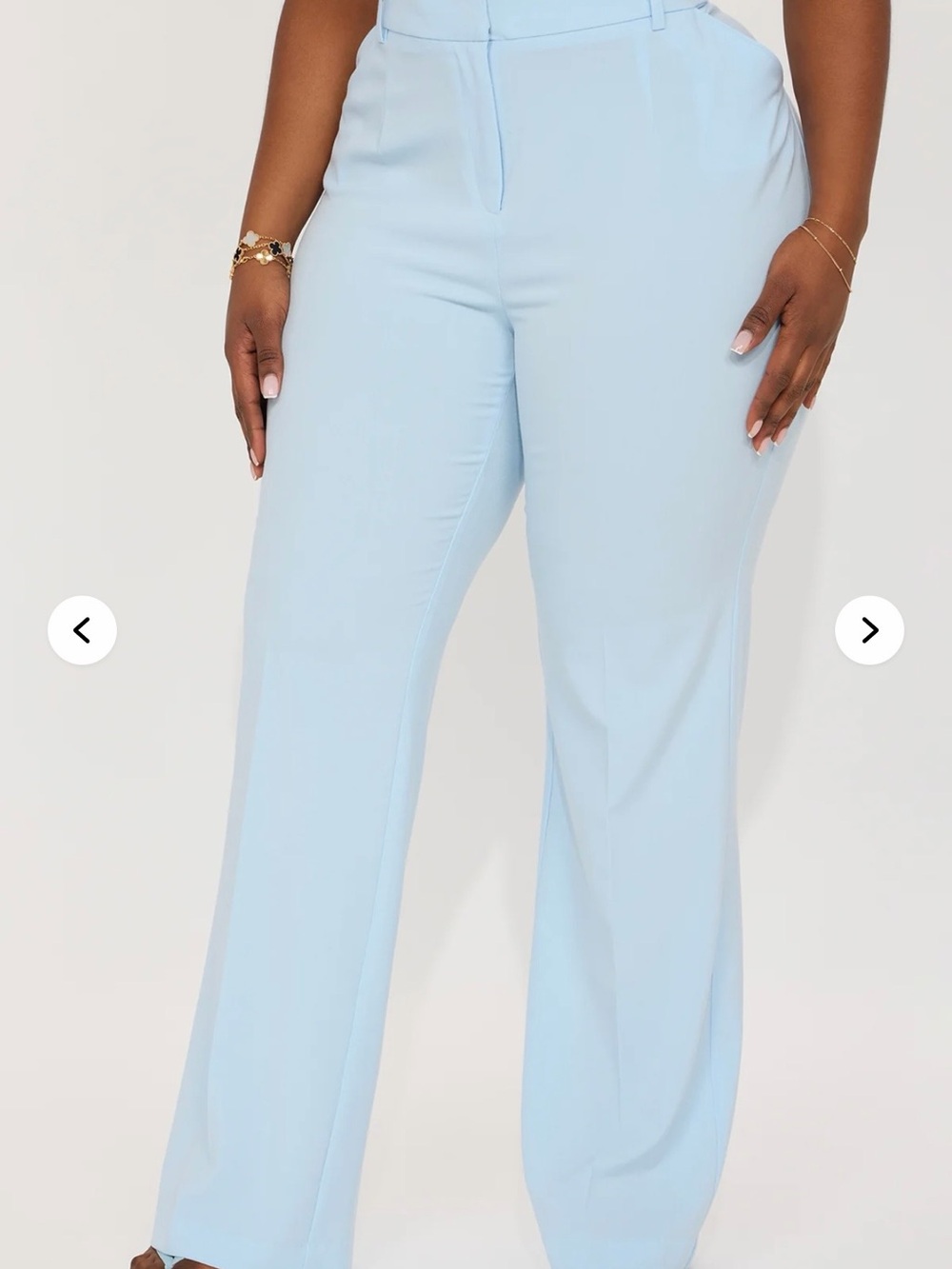 Fashion Nova Baby Blue Trousers